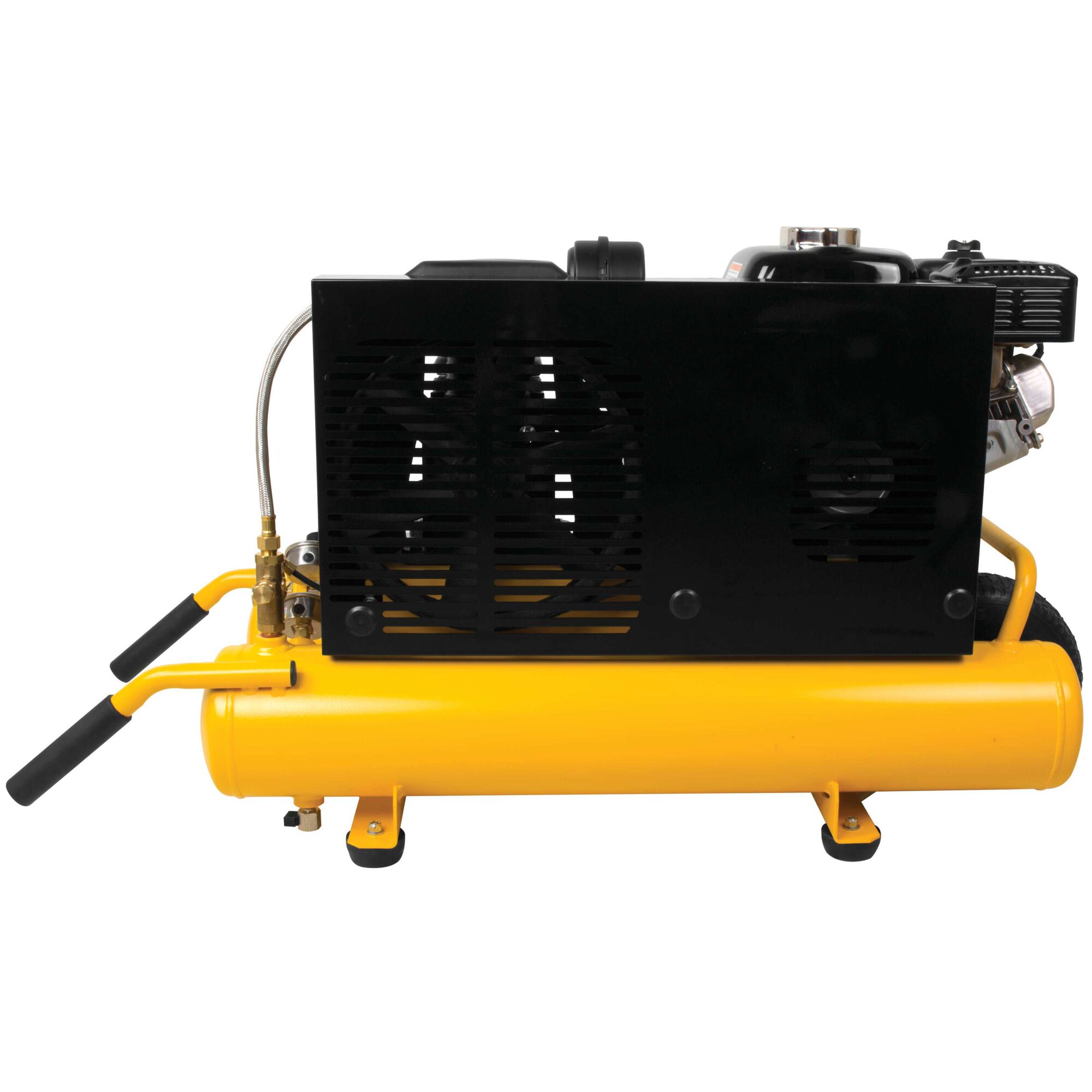 5.5 HP Belt Drive Gas Powered Wheelbarrow Air Compressor 8 gal