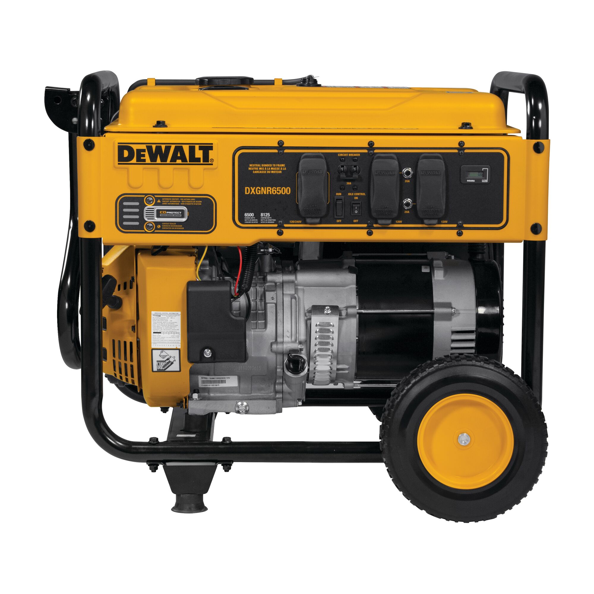 6500 WATT PORTABLE GAS GENERATOR DEWALT