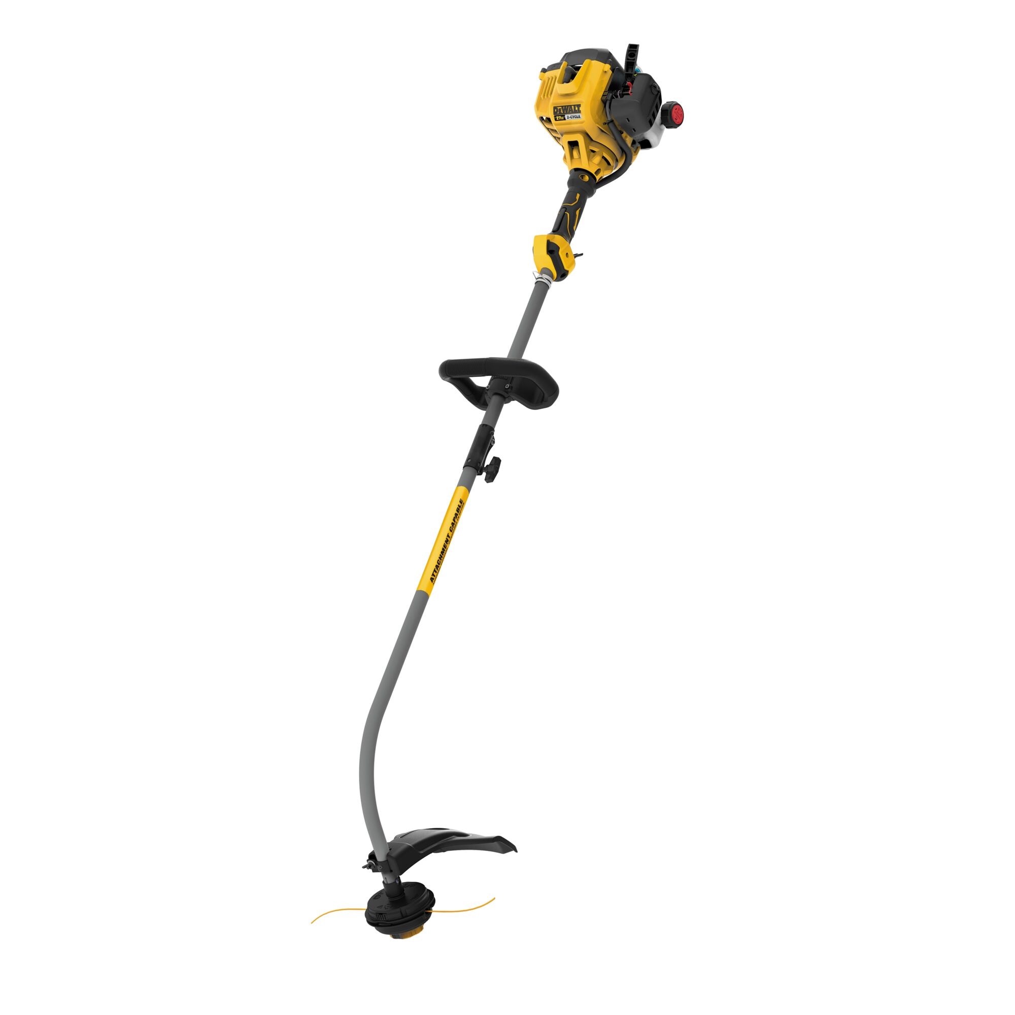 27 cc 2 Cycle 17 in. Gas Curved Shaft String Trimmer with