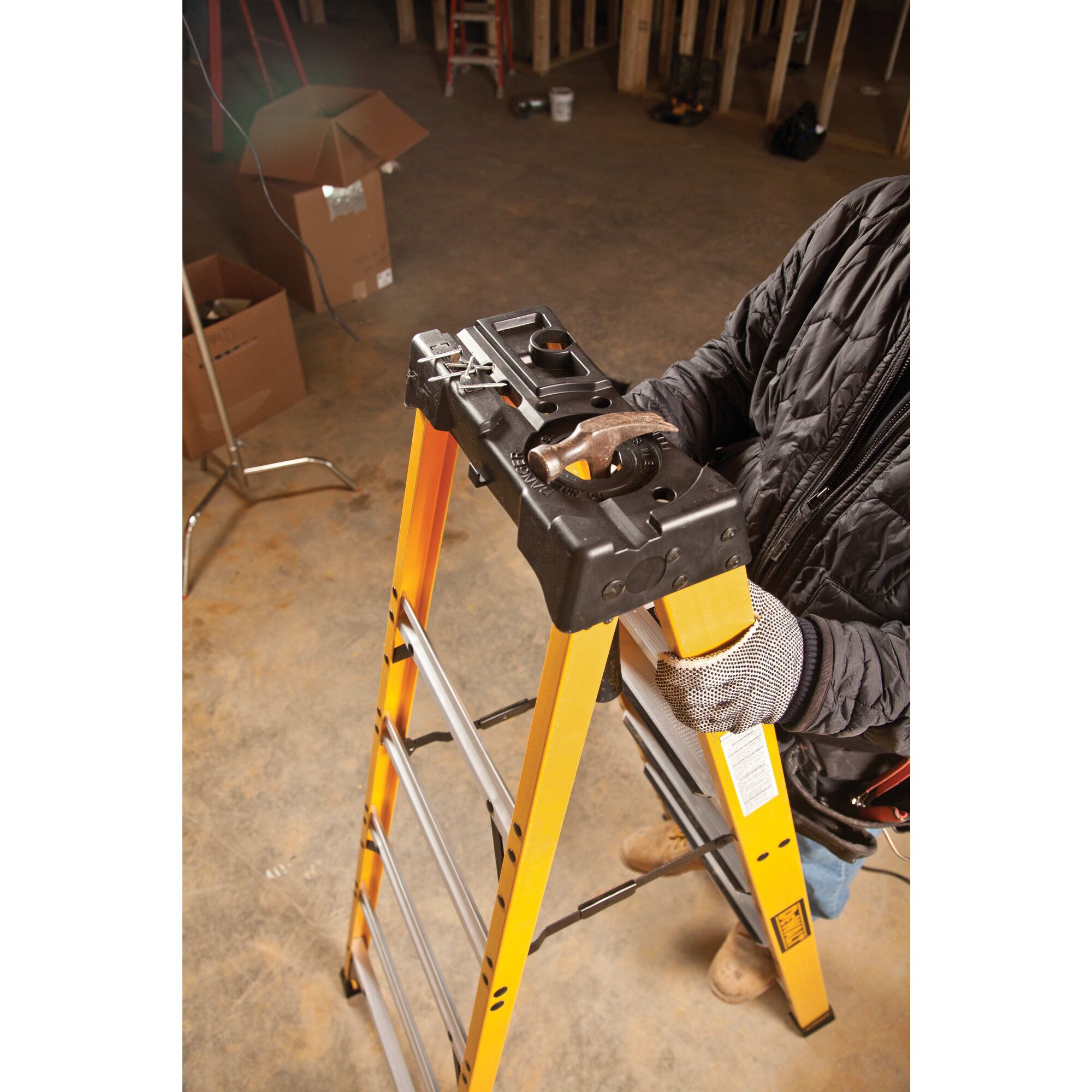 6 Fiberglass Stepladder 300 Lbs Load Capacity DEWALT