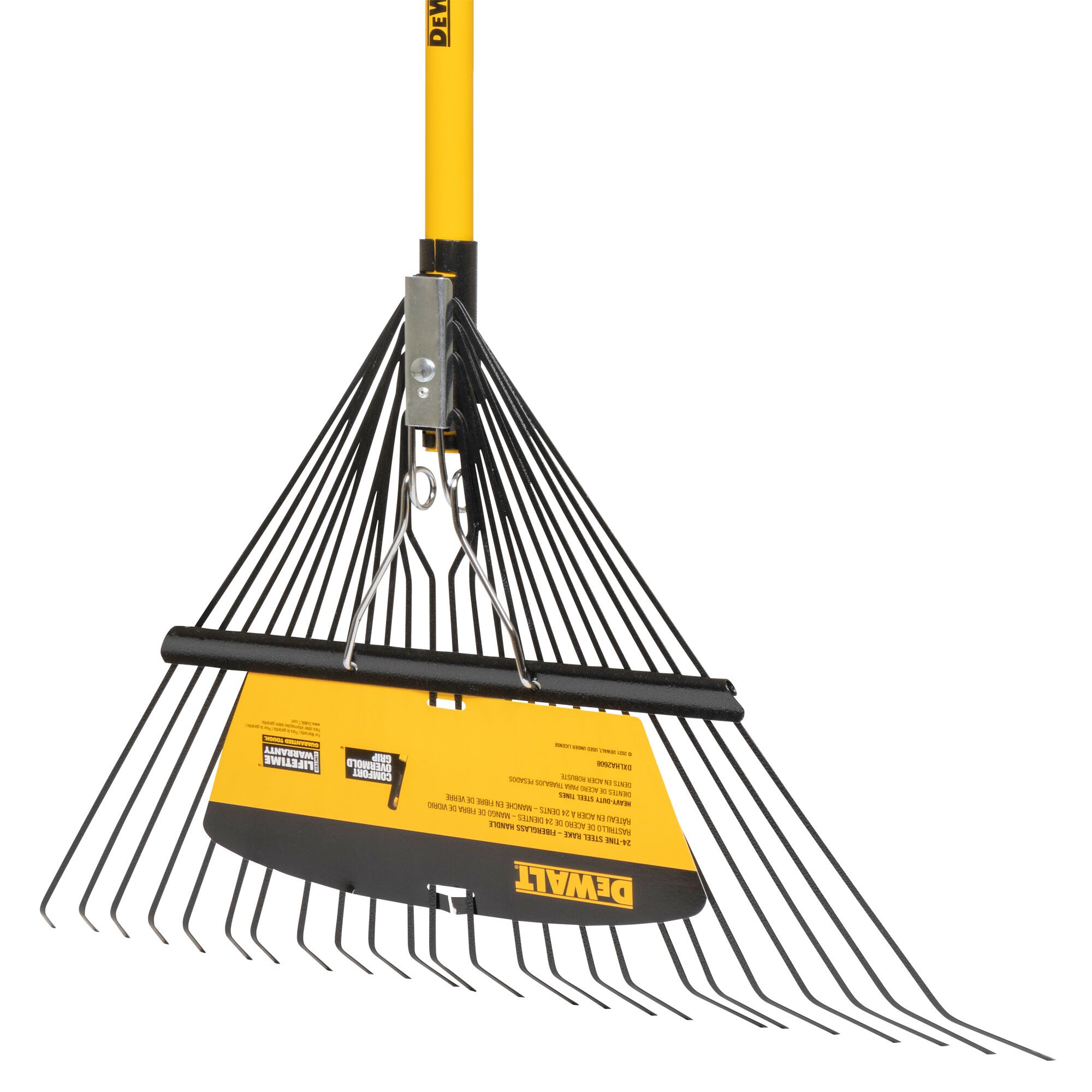 46 in Fiberglass Handle 24 Tine Leaf Rake DEWALT