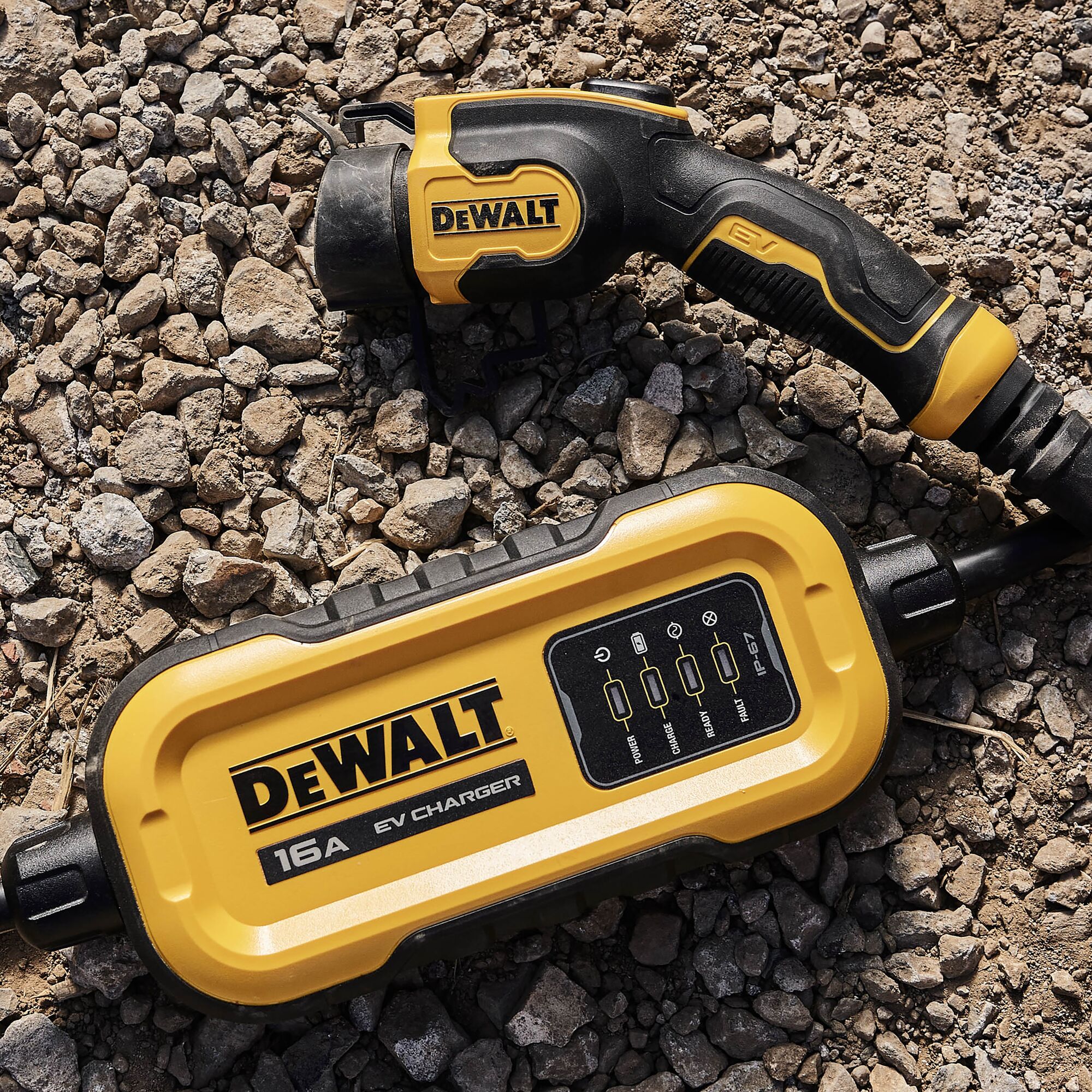 DEWALT Portable Electric Vehicle EV 120 240V Level 2 Charger up