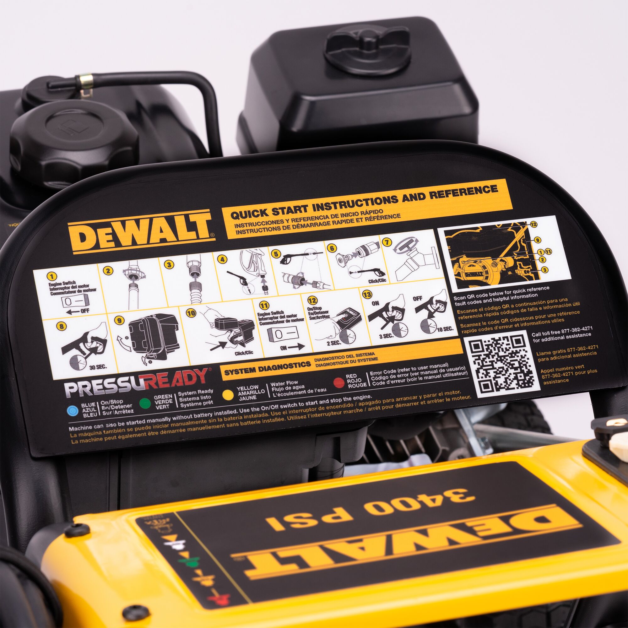 Power washer best sale dewalt 3400 psi