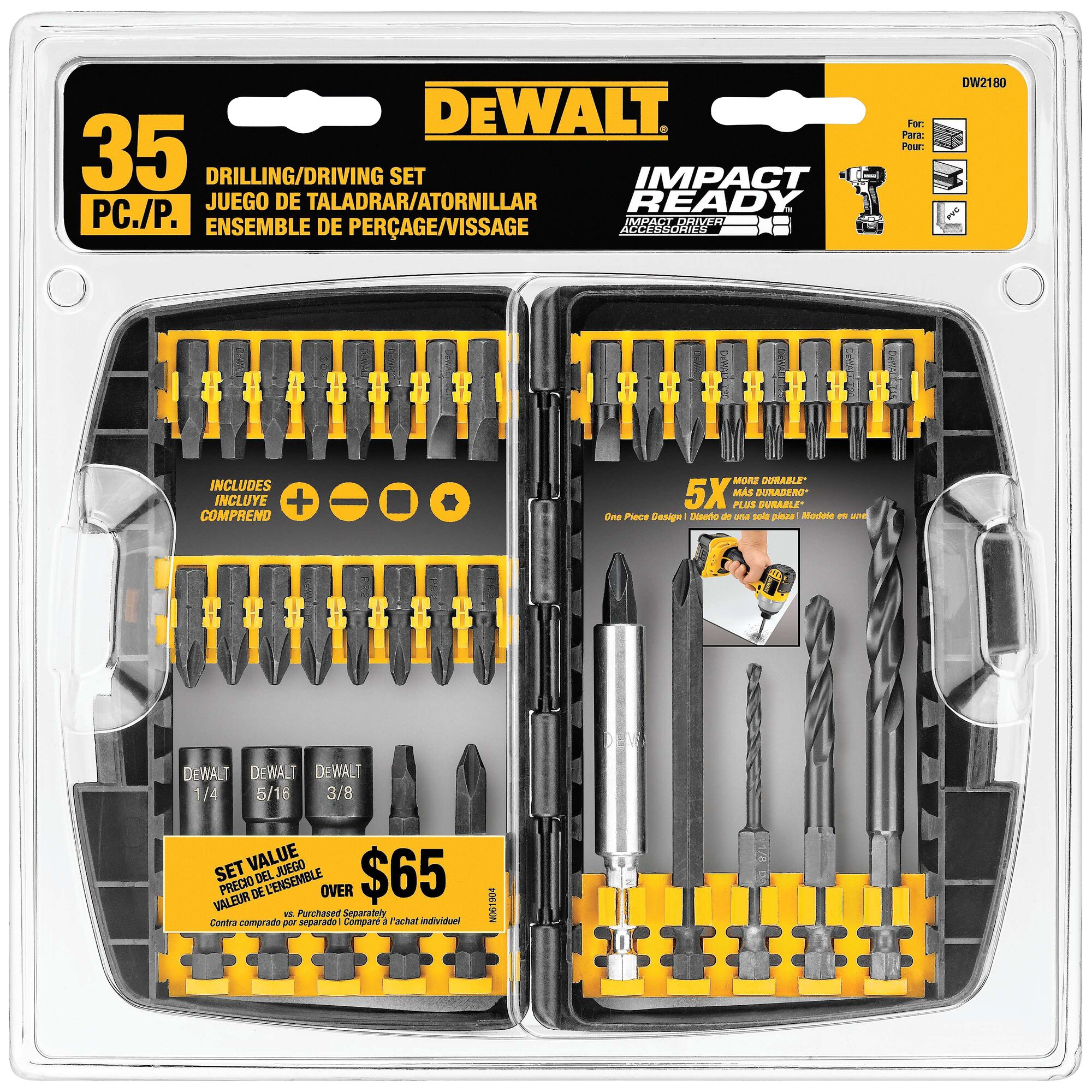 Dewalt 35 piece bit set sale