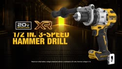 Video DCD1007 20V MAX* XR(R) Brushless Cordless 1/2 in. 3-Speed Hammer Drill Tier 2.5 Video